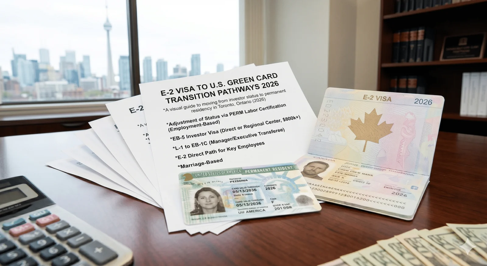 E-2 visa to U.S. green card transition pathways 2026