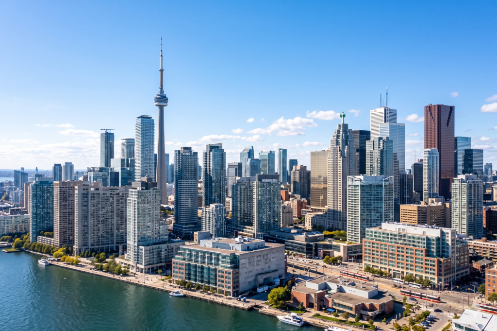 toronto business district skyline
