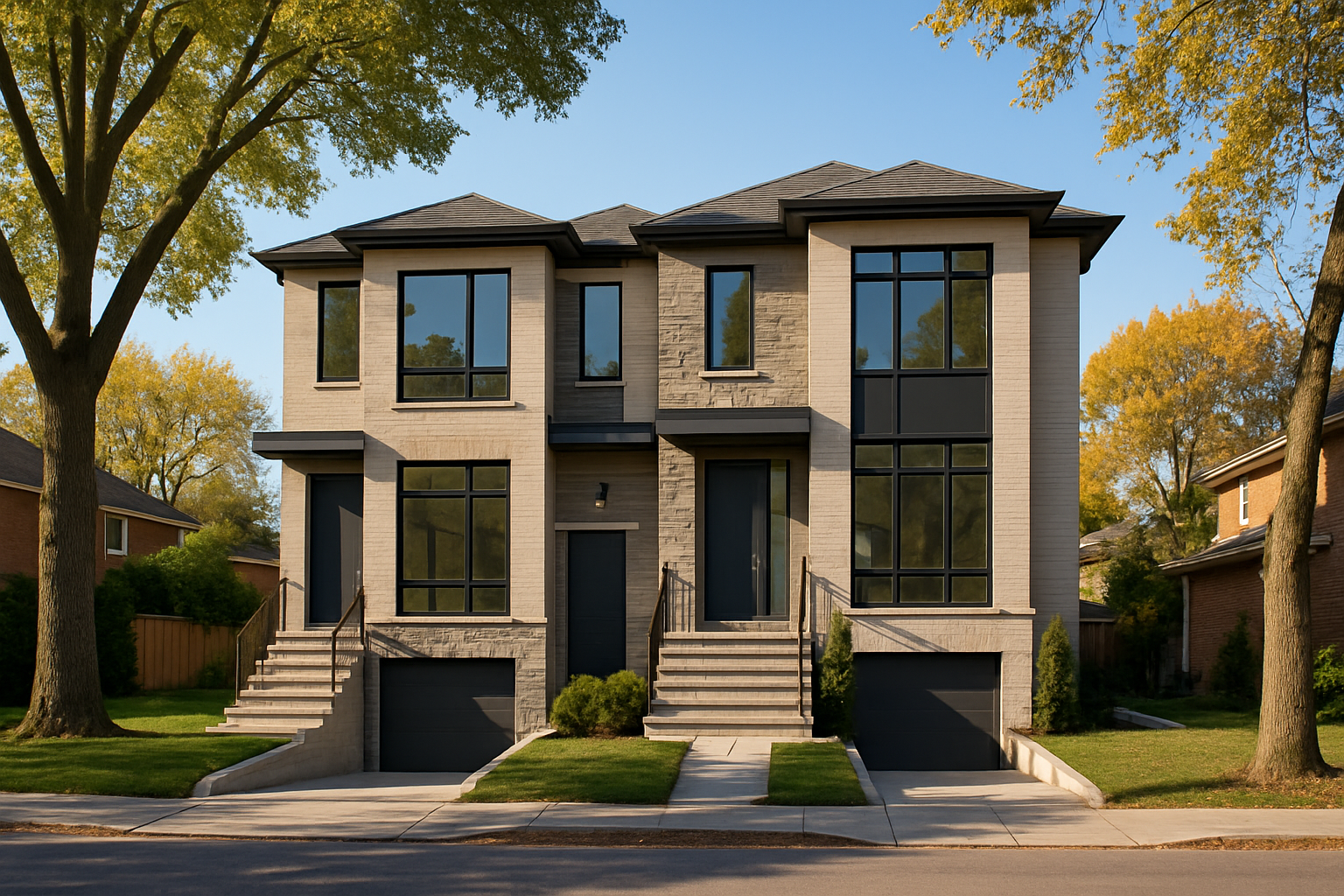 Semi-detached home in North York being refinanced through a new mortgage